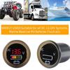 2025 New for DC 12V 24V Car Voltmeter with LED Digital Display Panel Waterproof Gauge Meter for Boat Marine Truck ATV