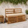 2 piece bench cushions SOEST 2 pcs. 100percent  Polyester Cream