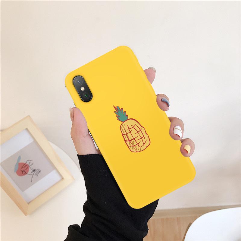 Мягкий чехол для телефона из ТПУ с милым желтым человечком-бананом и рисунком ананаса для iPhone 11 Xiaomi Samsung Huawei