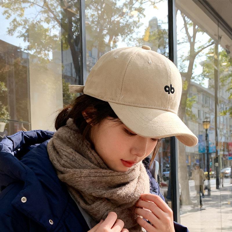 Baseball cap children autumn and winter versatile wide brim show face small sun hat Korean version fashion cap men