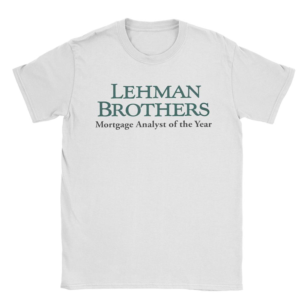 Мужские футболки отдела управления рисками Lehman Brothers, винтажная футболка с коротким рукавом и круглым вырезом, хлопок, подарочные топы