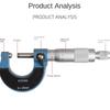 Профессиональные высокоточные измерительные инструменты Премиальный микрометр с твердосплавной вставкой Производство