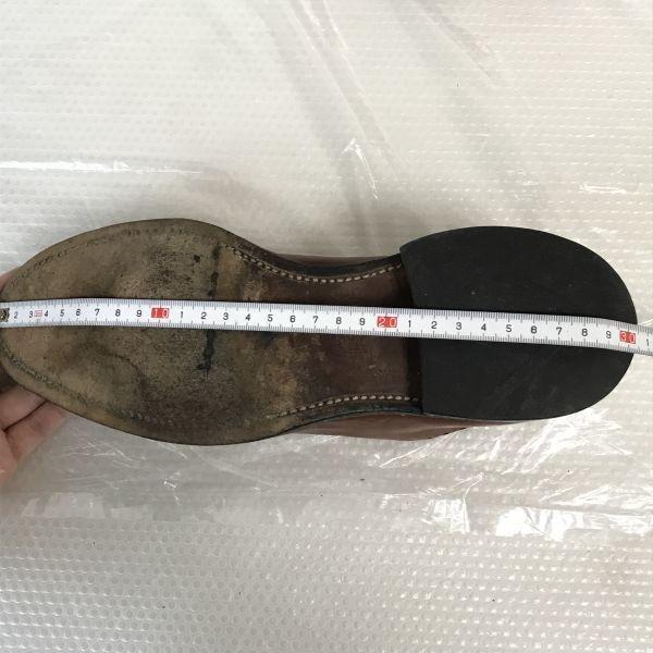 90-е? Винтажные туфли Allen Edmonds Hastings Wholecut, сделанные в США, 8D / 25.5-26.0см / Коричневые классические туфли(ИСПОЛЬЗОВАЛ)