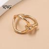Decorative Scarf Buckle Irregular Ring, Elegant Knotted Heart Silk Clip, Versatile Shawl Oxidation Resistant Ring Wrap Fastener for Coat Collar Belt,