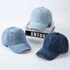 Solid Color Denim Baseball Cap Hip Hop Peaked Hat Simple Sun Hat Outdoor