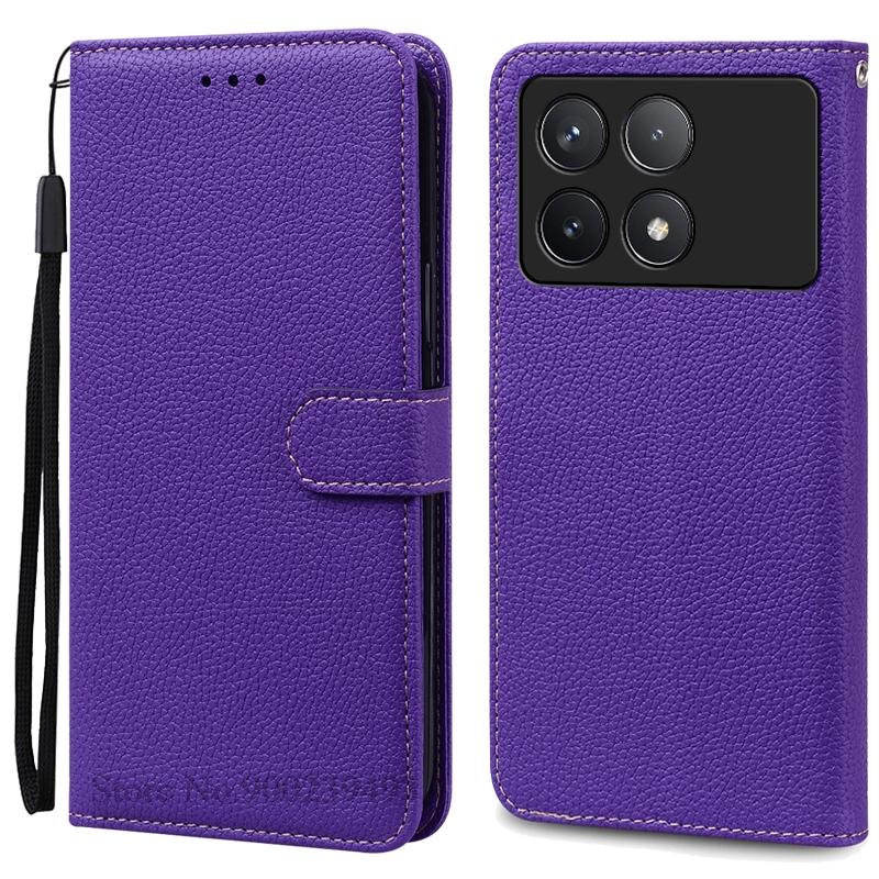 Чехол F6 Pro для POCO F6 Pro, силиконовый кожаный чехол-кошелек, флип-чехол для Xiaomi Poco F6 Pro 5G, чехол-книжка, Fundas