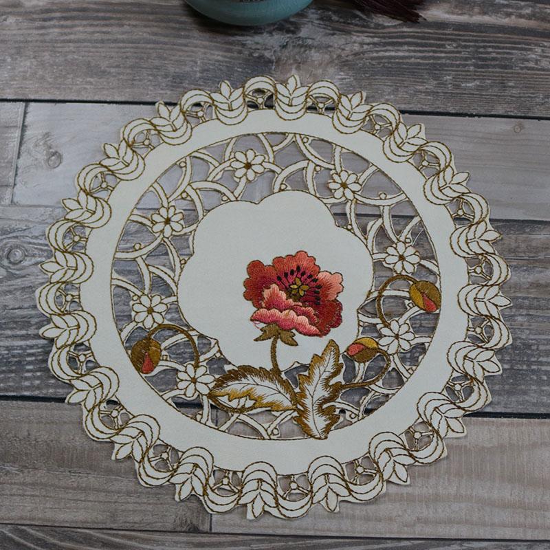 Европейская вышивка розами салфетка для стола свадебная рождественская салфетка для стола кухонное украшение стола и аксессуары