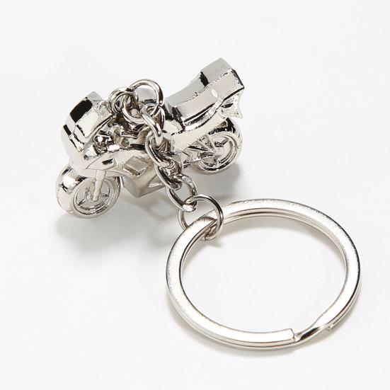 Men Keyring Exquistie Decorative Zinc Alloy Cool Motorcycle Pendant Keychain for Party