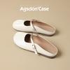 Augustine Bag Head Slippers Women's 2025 New Summer One-pedal French Mary Jane Evening Breeze Half-drag Single Shoes
