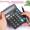12-Bit Dual-Powered Solar Calculator for Student and Office Accounting