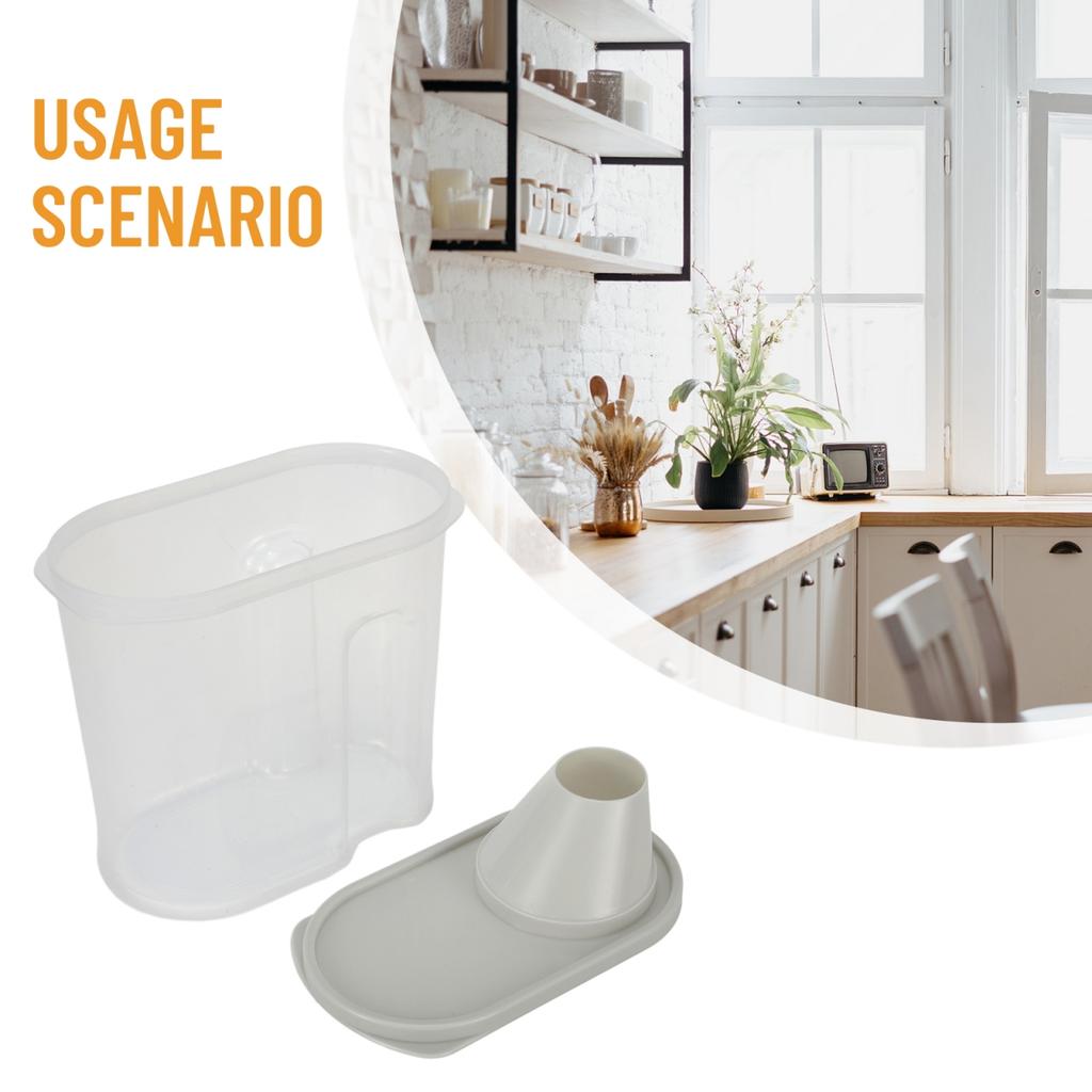 Large Food Container Plastic Rice Snacks 3 Containers Bean