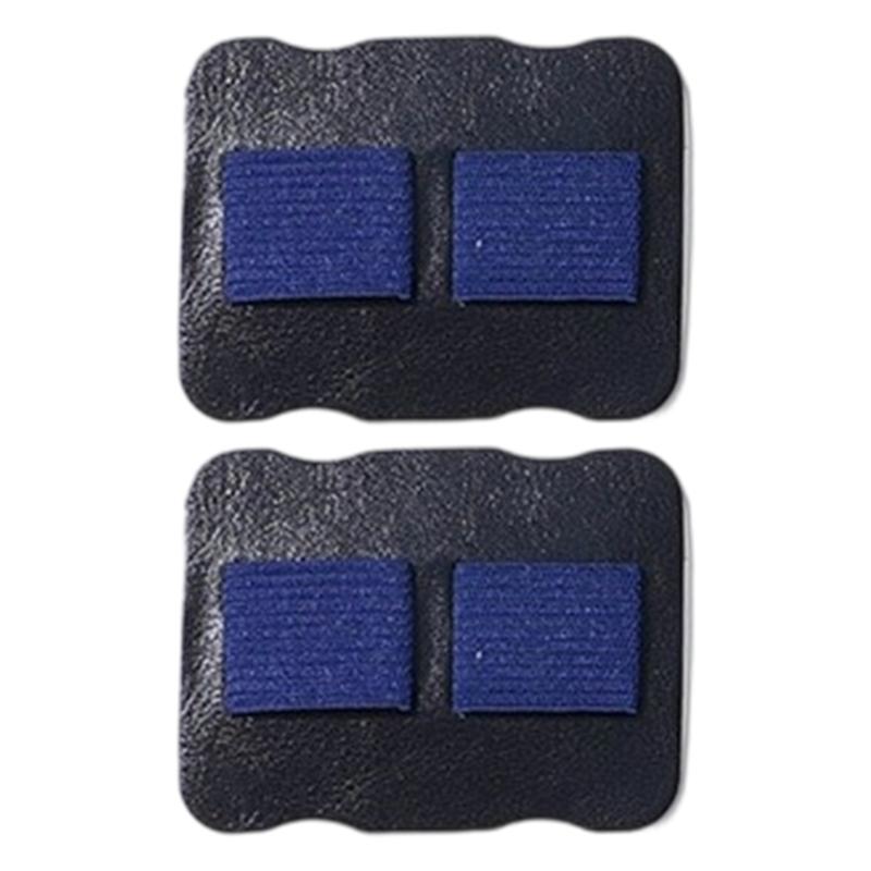2Pcs Double Slots Leather Pen Organiser Adhesive Pen Organiser with Double Elastic Bands for Hardcover Notebook Planner