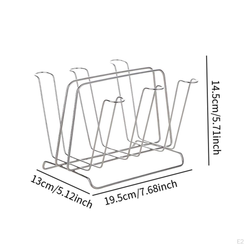 Bottle Drying Rack Coffee Mug Holder Non Slip Sturdy Glass Tumbler Organizer Cup for