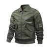 Air Force MA1 Pilot Jacket Men's Autumn and Winter Solid Color Windproof Warm Baseball Jacket Oversized Men's Workwear
