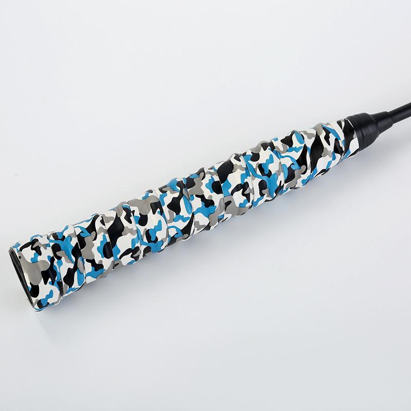 Удобная камуфляжная ракетка для бадминтона из искусственной кожи, клей для рук, впитывающая пот, нескользящая, износостойкая ручка