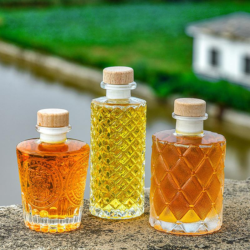 1 шт. прозрачные стеклянные бутылки для вина украшения мини стеклянные бутылки для алкоголя ликер