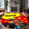 Customizable M-Monster Machines Round Non-Slip Carpet - Ideal for Garden, Picnic, Office, Perfect for Decoration, Suitable For All Seasons