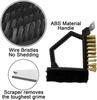 3 In 1 BBQ Triple Barbecue Grill Brush Copper Steel Cleaning Brushes Barbeque Cleaner Kitchen