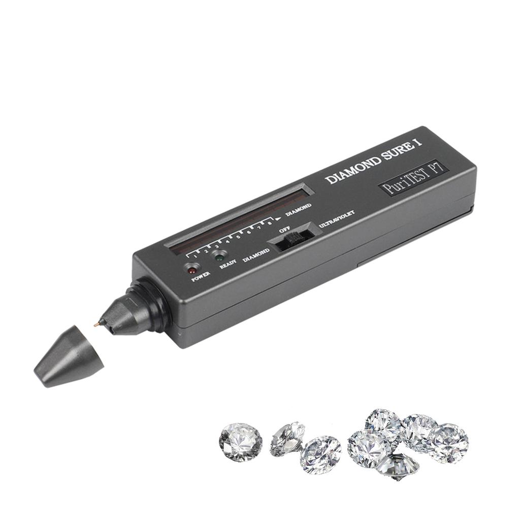High Accuracy Diamond GemTester Pen Portable GemstoneSelector LED Indicator Accurate Reliable Jewelry UV Light Test Tool