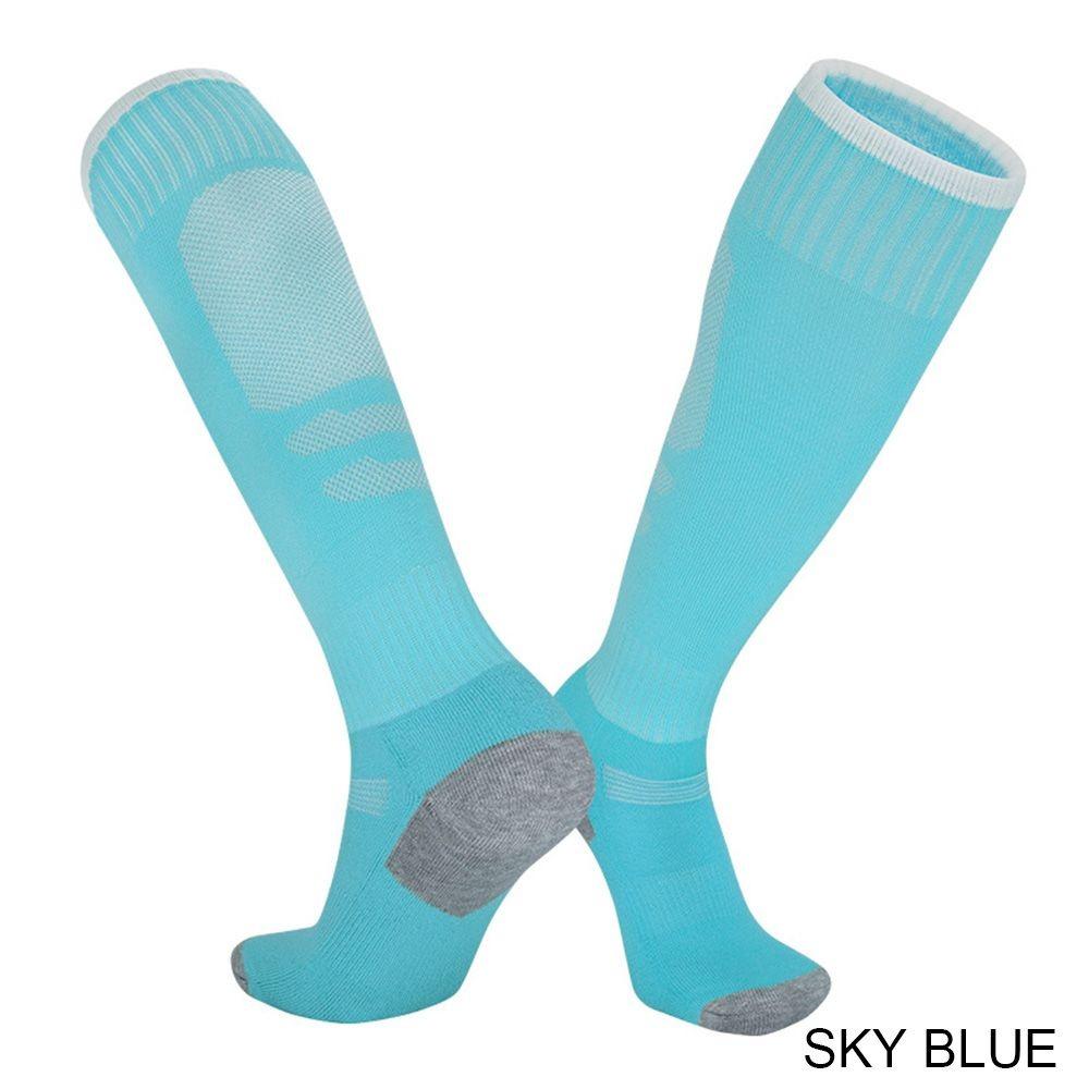 Мужские и женские длинные детские противоскользящие футбольные носки выше колена, футбольные носки, спортивные носки