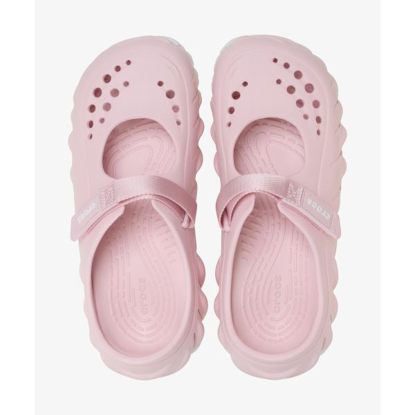 Crocs Эхо Mary Jane Клог EVA Универсальные Ретро Клоги Женские клоги Розовый 211996-685