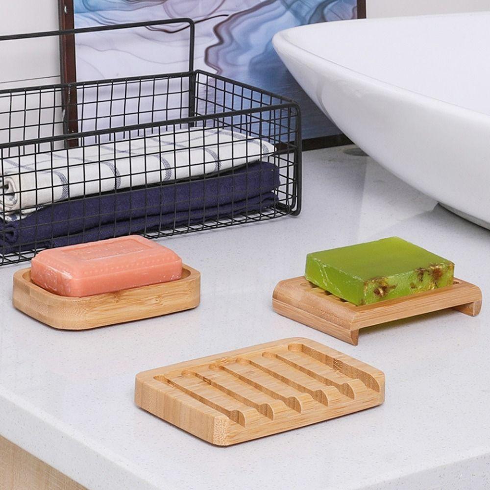 Bamboo Soap Saver Multiple Styles Storage Box Reusable Soap Box Household