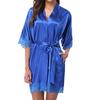 Lady Sexy Lace Sleepwear Satin Nightwear Lingerie Pajamas Suit