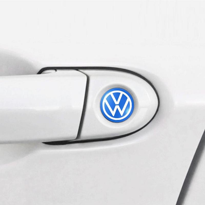 Для VW Volkswagen Jetta MK5 Golf Наклейка-эмблема на ключ автомобиля Наклейки с логотипом на ключ управления автомобилем Для Volkswagen Tiguan Bora POLO PASSAT CC К