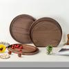 Поднос для сервировки и чая из древесины черного ореха