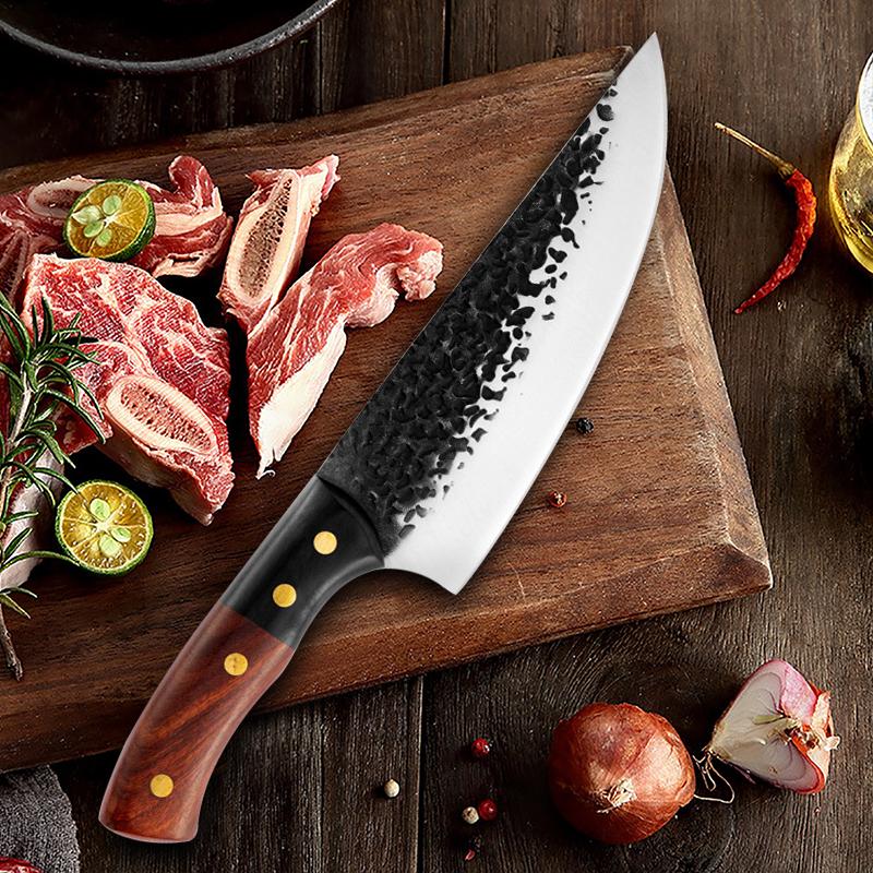 Кухонный нож для обвалки, кованый нож из нержавеющей стали, нож шеф-повара, нож для мяса