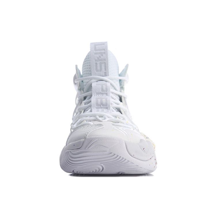 Li-Ning Air Strike 6 удобные нескользящие износостойкие высокие баскетбольные кроссовки мужские кроссовки белые ABAQ011-3