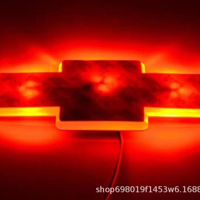 Светодиодная подсветка 2D, значок-галстук, световой значок логотипа автомобиля, подходит для Chevrolet Cruze New Epica, модификация заднего багажника