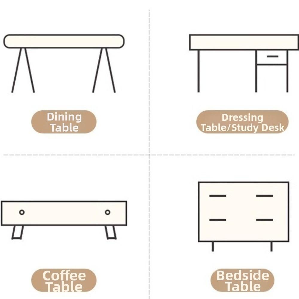 Romantic Plush Love Tablecloth Fuzzy Dining Table Runner Valentine's Table Flag Valentine's Day