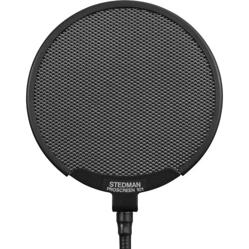 Stedman Proscreen 101 Кастомный поп-фильтр с резиновым ободом, черный (Официально импортировано в Японию)