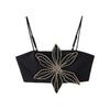 Kaslead New Arrival Women's Fashion Style Fashion Minimalist Beaded Flower Short Top 2855211
