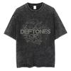 Стирка Винтаж Альтернатива Хэви-метал Рок-группа Deftones Личная Музыка Змея Графический Принт Футболка Мужская Женская Хлопок Оверсайз Футболки