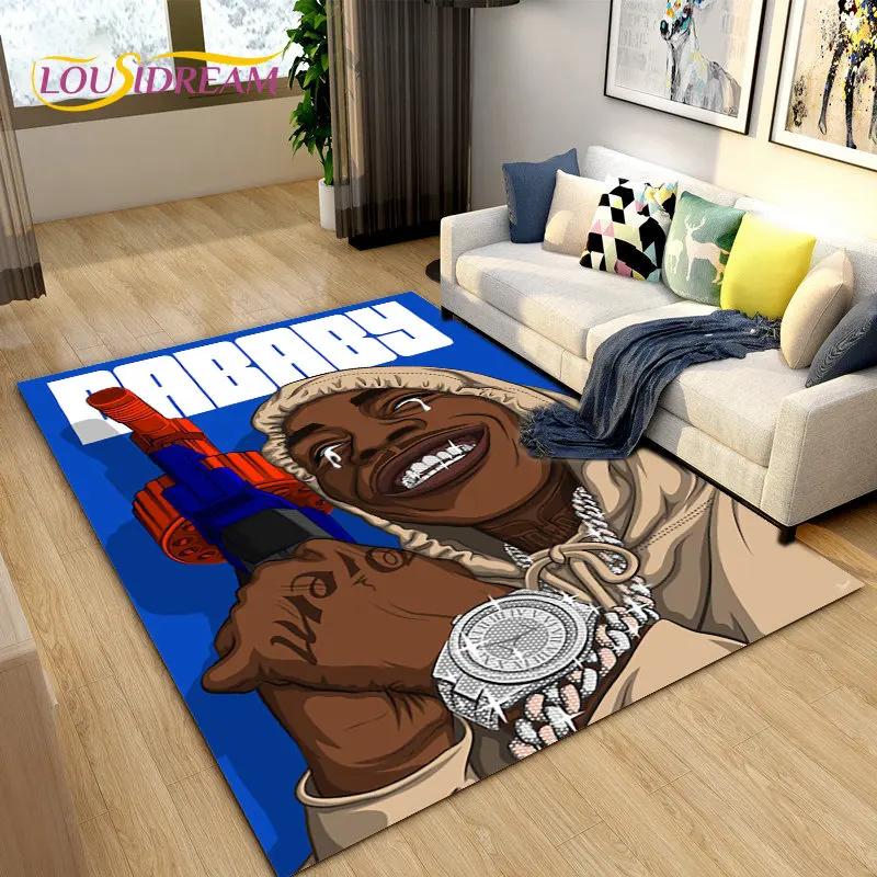 Ковер Legend Star Hip Hop Art Rapper Большой, Ковер для Гостиной Спальни Дивана Прихожей Декор, Детский Нескользящий Напольный Коврик