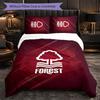 Nottingham Forest Themed Bedding 3Pcs Duvet Cover Set Decorative Bed Linen For Teen Room Home Decoration