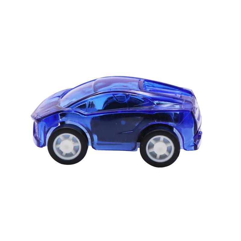 Childrens Mini Cartoon Transparent Spin Drive Car Toy For Brain Development And Handeye Coordination