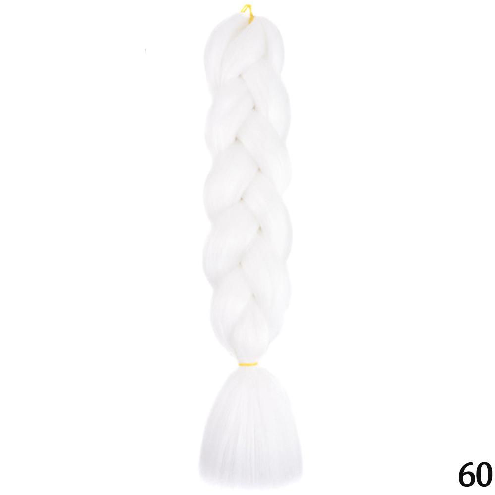 Jumbo Braid 24 дюйма Синтетические плетения волос Ombre Jumbo Наращивание волос для женщин DIY Косы для волос Розовый Фиолетовый Желтый Серый
