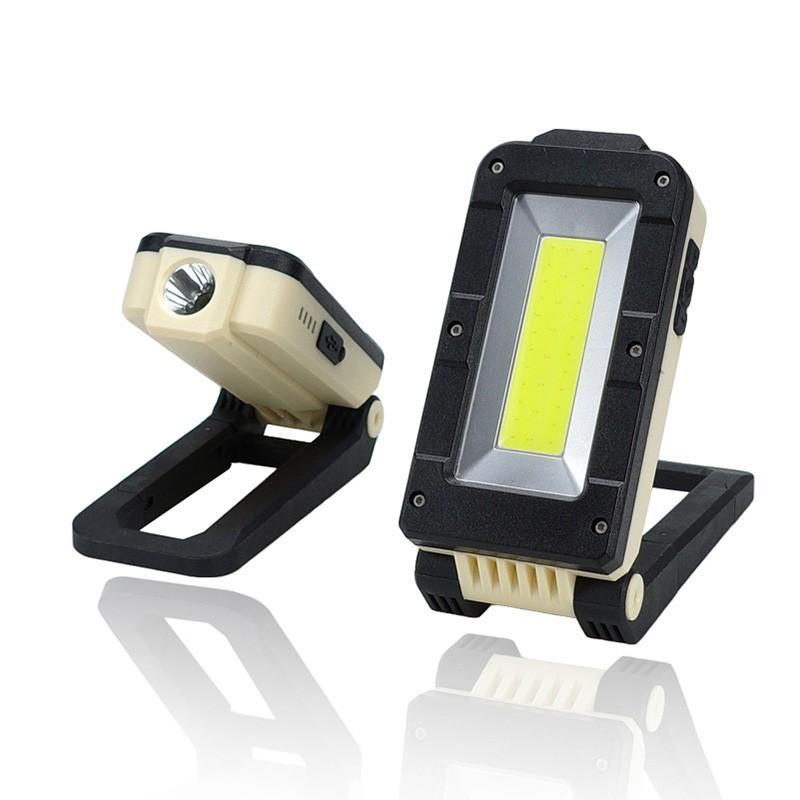 LED COB Rechargeable Magnetic Work Light Portable Flashlight Waterproof Camping Lantern Magnet Design With Power Display