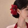 Аксессуары для волос Butterfly Hanfu Древний стиль Головной убор Китайский стиль Зажим для волос Украшения для волос Боковой зажим Заколка-цветок Вечеринка