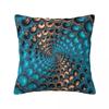 Teal Circles Throw Pillow Couch Cushions Luxury Cushion Cover Decorative Cushions Pillow Covers Decorative