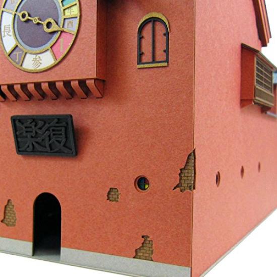 Набор для миниатюрного моделирования Sankei Серия Studio Ghibli Унесенные призраками Башня с часами Масштабная бумажная модель 1/150 MK07-27