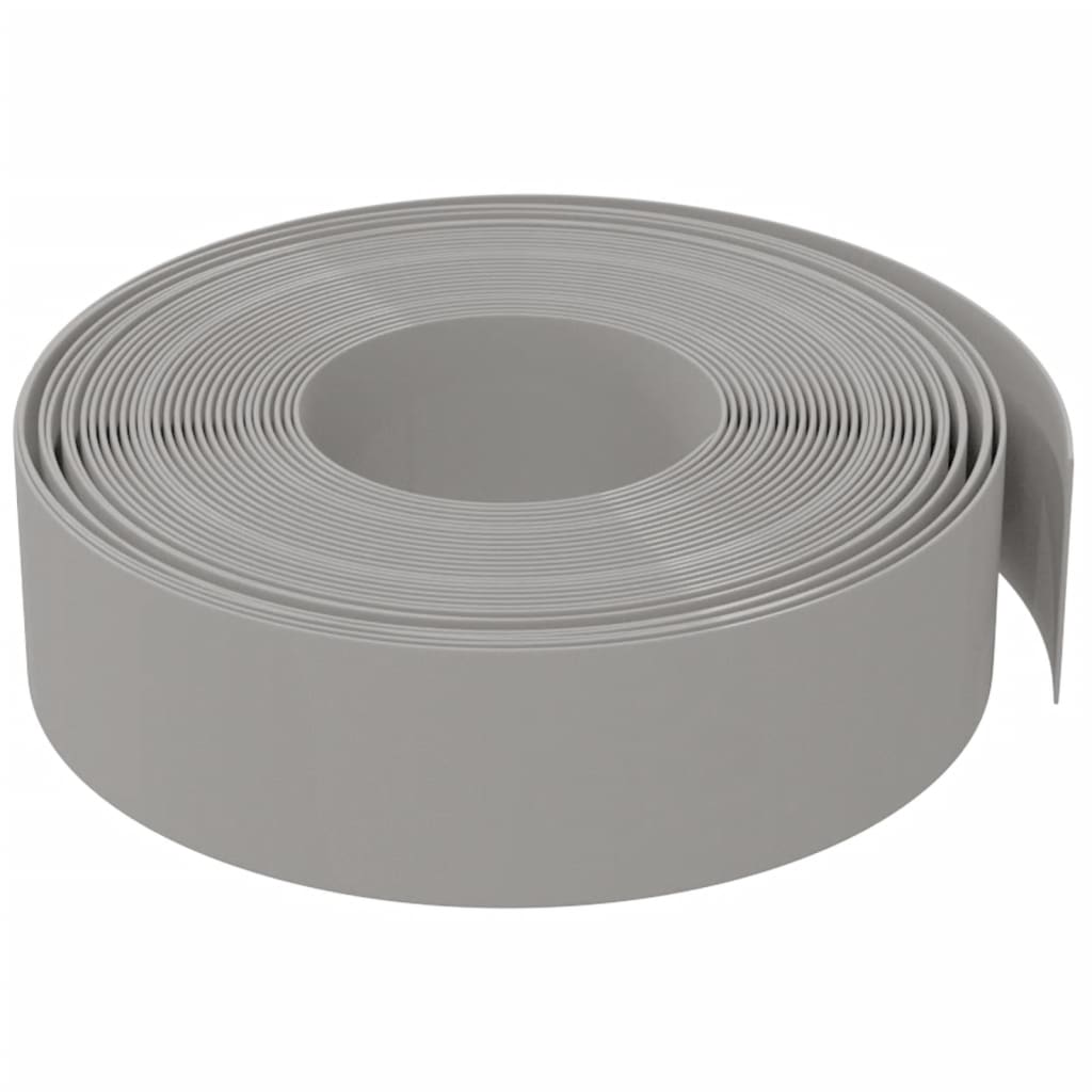 Vidaxl Obrzeża Ogrodowe, 3 Szt., Szare, 10 M, 15 Cm, Polietylen