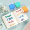 5/8Pcs Creative Auto-Refilling Stamp Encouragement Teacher's Comment Stamp  Homework Evaluation