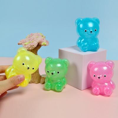 1/4 шт. Мультяшный медведь Сквиши Игрушка Медленный отскок Мягкий ТПР Стресс Тревога