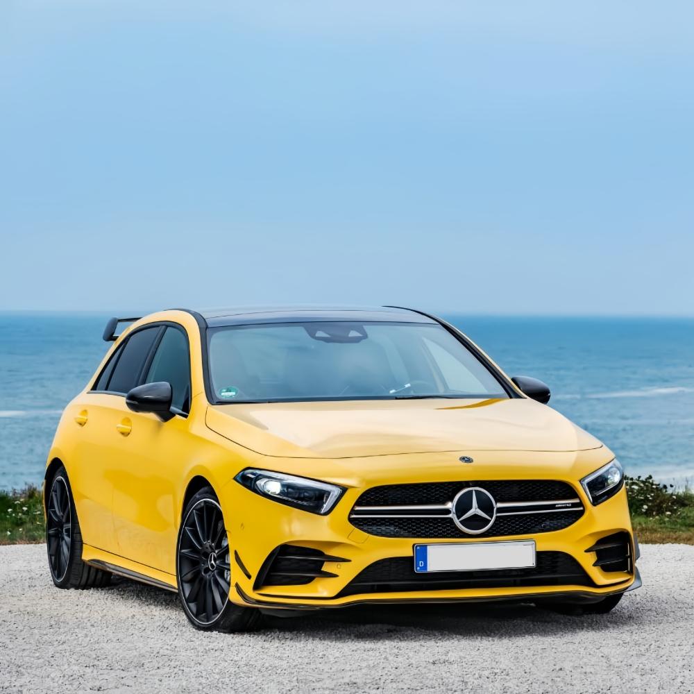 BKS2 3 шт. Передний нижний спойлер-губа сплиттер канард для Mercedes-benz A-Class V177 W177 A35 A180 A200 A220 A250 AMG 2019-2022