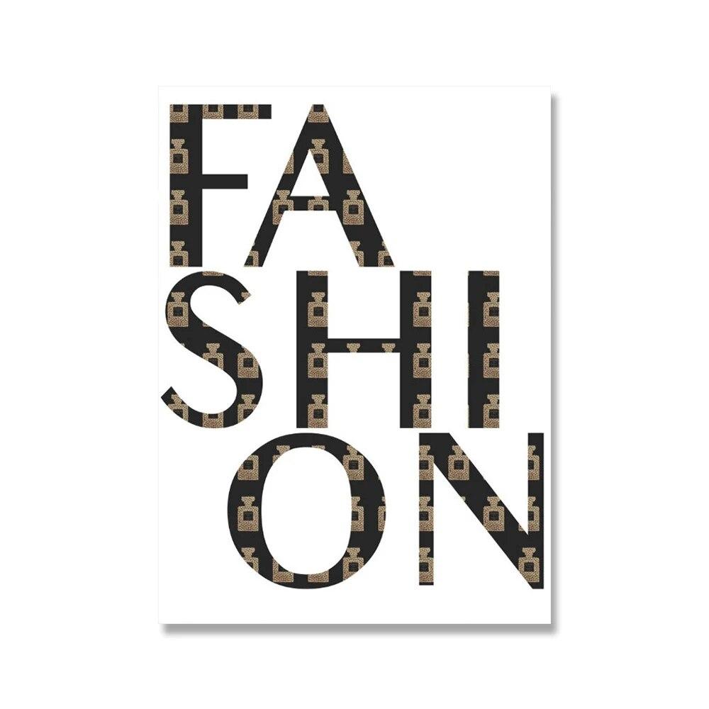 Роскошные модные цитаты из кокоса, печать плакатов, золотой цветок, духи, настенная живопись на холсте, современная модная картина для декора гостиной, без рамки