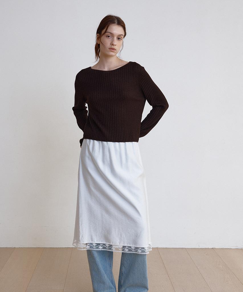 Button Kibu Lace Skirts (2 Colors)
